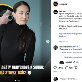 Nela Slováková chtěla potopit Agátu Hanychovou, vrátilo se jí to ale jako bumerang.