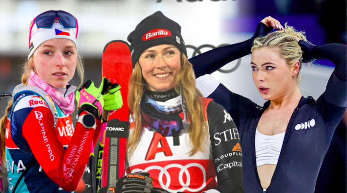 Foto k tématům Markéta Davidová, Mikaela Shiffrin, Jutta Leerdam