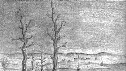 FOTO: Malba a dopis Vladimíra Tekverka.