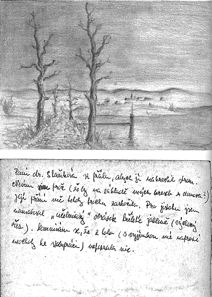 FOTO: Malba a dopis Vladimíra Tekverka. – stránka 3