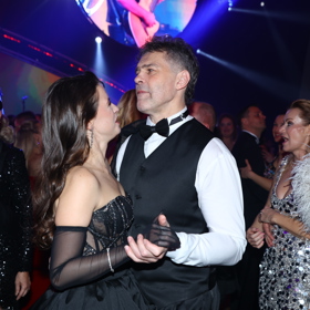 Jaromír Jágr s Dominikou Branišovou.