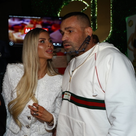 Lela Ceterová a Karlos Vémola na křtu kalendáře Andrey Verešové.