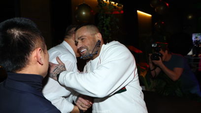 FOTO: Karlos Vémola měl dobrou náladu.