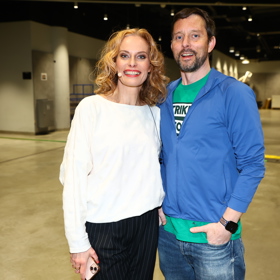 Kristina Kloubková s partnerem Václavem Kunešem. 