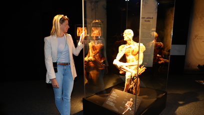 FOTO: Andrea na výstavě Body Worlds.