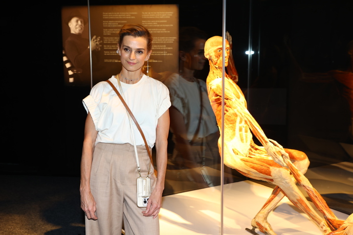 FOTO: Ivana Jirešová na výstavě Body Worlds.