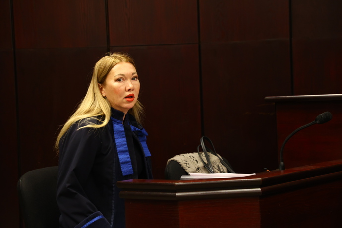 FOTO: Advokátka údajné poškozené Klára Long Slámová.