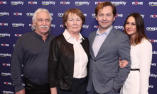 Petr Lněnička s rodiči a partnerkou.