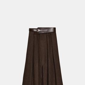 Midi sukně s páskem, Zara, 1199 Kč