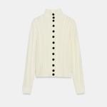 Úpletový kardigan s copánkovým vzorem, Zara, 849 Kč