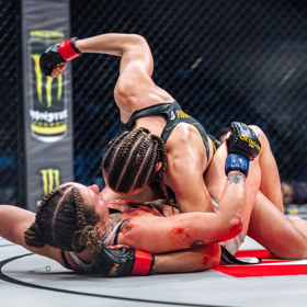 Lucie Pudilová a Katharina Lehner na Oktagonu 83.