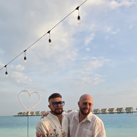 Osmany Laffita oslavil Valentýn s partnerem na Maledivách.