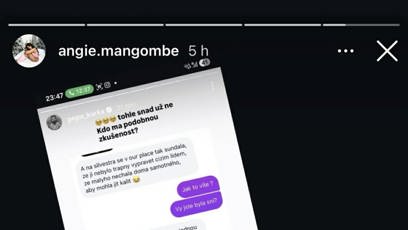 FOTO: Angie Mangombe se brání.