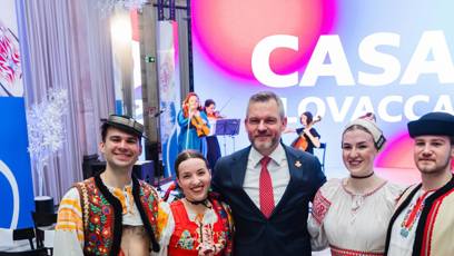 FOTO: Slovenský prezident Peter Pellegrini na olympiádě.
