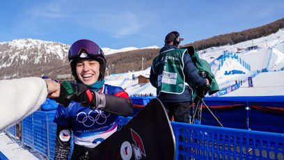 FOTO: Zuzana Maděrová vybojovala zlatou medaili v paralelním obřím slalomu na zimních olympijských hrách.