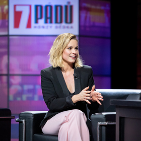 Patricie Solaříková pobavila diváky. 