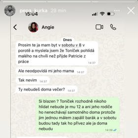 Josef Kůrka zveřejnil konverzaci s Angie Mangombe.