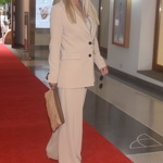 Vendule Pizingerová v šatníku nechybí kalhotové kostýmy.