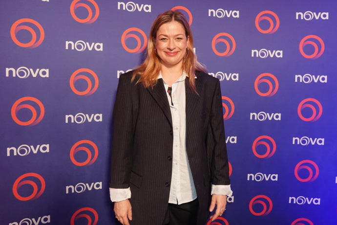 FOTO: Anežka Rusevová na premiéře snímku Buldok z Poděbrad.