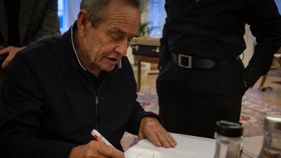 FOTO: Petr Pavel se na Hradě setkal s belgickým sportovcem Jackem Ickxem.