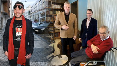 FOTO: Jan Tuna, Filip Turek, Petr Macinka a Miloš Zeman