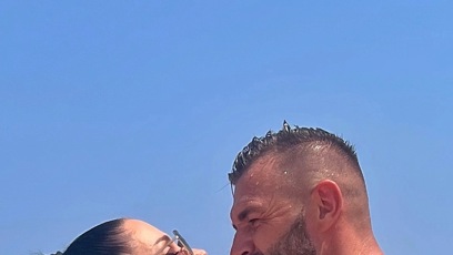 FOTO: Andrea Pomeje s manželem.