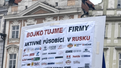 FOTO: Lidé kritizovali postoj Ruska.