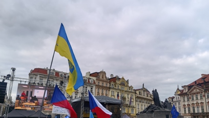 FOTO: Staroměstské náměstí bylo plné demonstrantů.