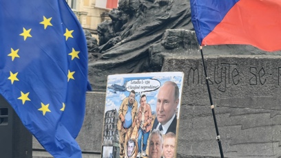 FOTO: Lidé kritizovali ruské představitele.