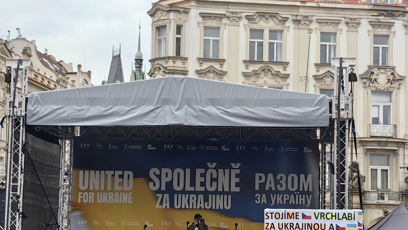 FOTO: Demonstrace na podporu Ukrajiny.