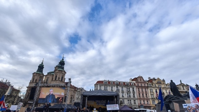 FOTO: Demonstrace na podporu Ukrajiny.