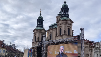 FOTO: Nechybělo ani velké promítací plátno.