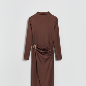 Midi šaty s řasením, Reserved, 799 Kč