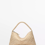 Malá kožená kabelka na rameno se zapletením, Massimo Dutti, 4599 Kč