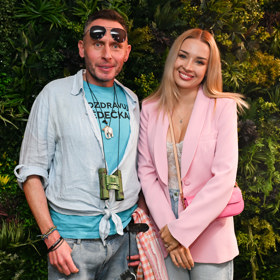 Jan Tuna a Nicole Šáchová na uvedení nové reality show. 