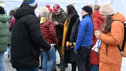 FOTO: Demonstraci Milion chvilek pro demokracii přišla podpořit také herečka Jitka Čvančarová.
