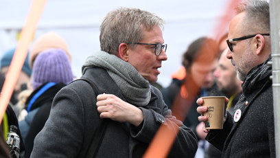 FOTO: Na demonstraci nechybí ani Aleš Cibulka.