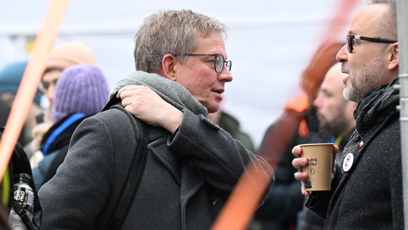 FOTO: Aleš Cibulka dorazil na demonstraci.