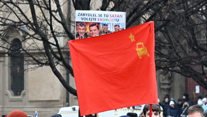 FOTO: Občané davají jasně najevo svůj názor.