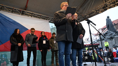 FOTO: Jitka Čvančarová, Aleš Cibulka, Sarah Haváčová i Hynek Čermák podpořili Petra Pavla.