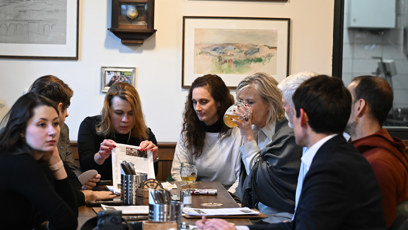 FOTO: První dáma s pivem.