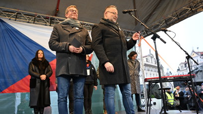 FOTO: Demonstrace Milion chvilek pro demokracii se dočkala podpory známých tváří.
