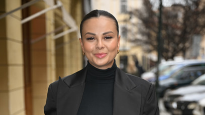 FOTO: Monika Bagárová měla dobrou náladu.