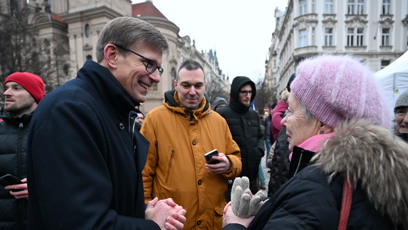 FOTO: Na demonstraci dorazil také předseda ODS Martin Kupka.