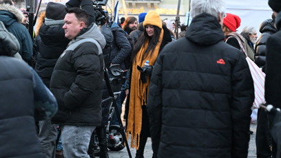 FOTO: Jitka Čvančarová během demonstrace.