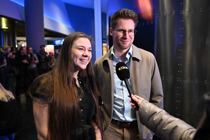 FOTO: Petra Lukešová a Filip Hromadník  během rozhovoru pro eXtra.cz.