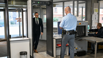 FOTO: Jan Souček u Obvodního soudu pro Prahu 4.