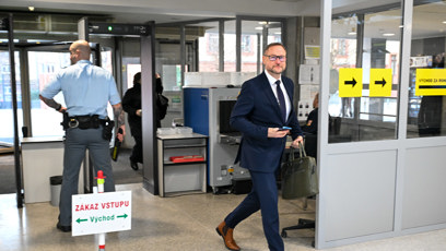 FOTO: Jan Souček u Obvodního soudu pro Prahu 4.