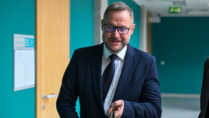 FOTO: Jan Souček u Obvodního soudu pro Prahu 4.