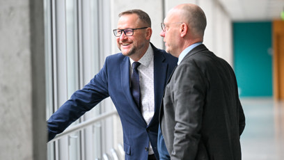 FOTO: Jan Souček u Obvodního soudu pro Prahu 4.